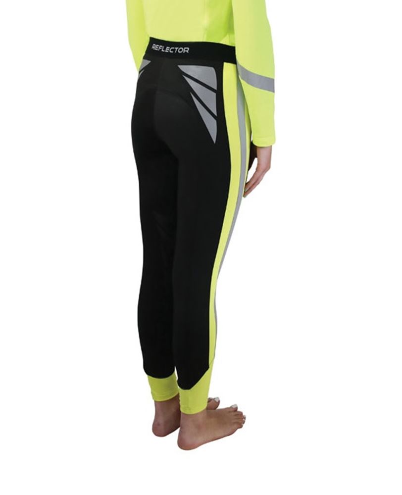 Reflector Childs Riding Tights by Hy Equestrian (Yellow)