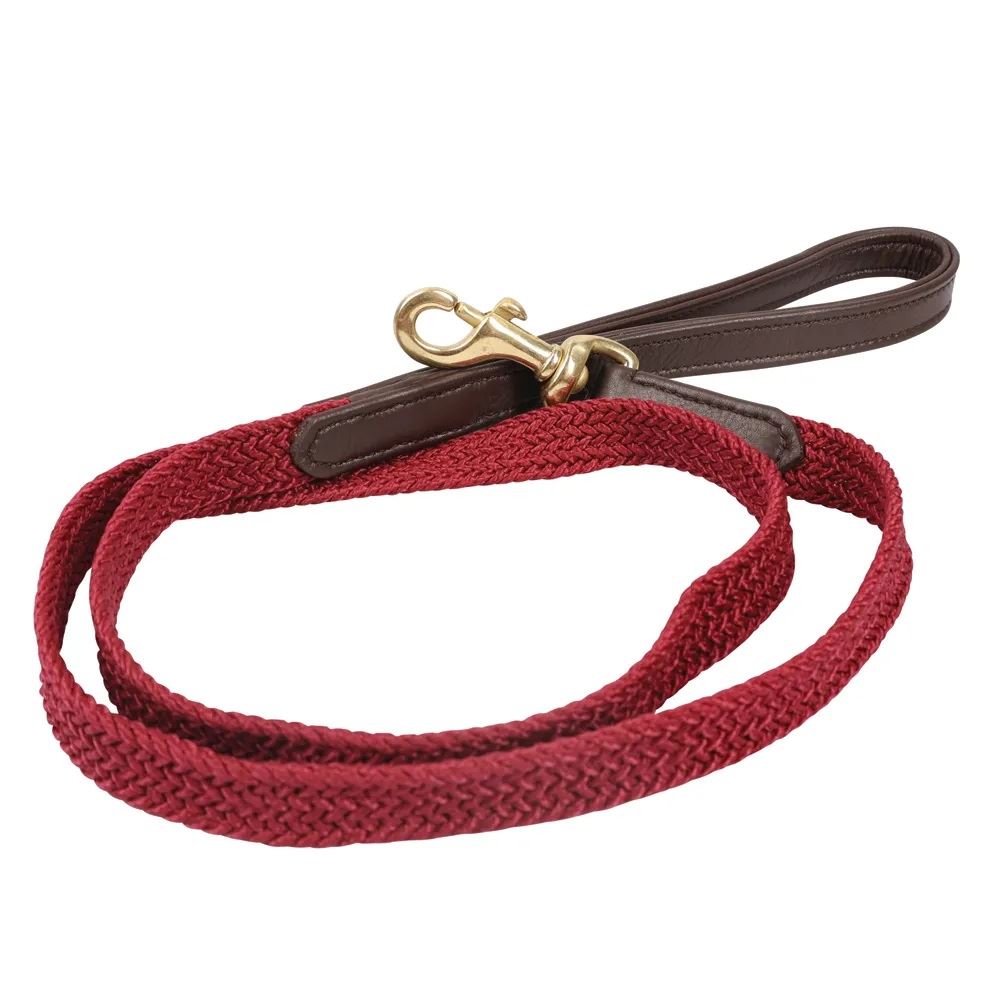 Benji & Flo Interlaced Dog Collar (Burgundy)