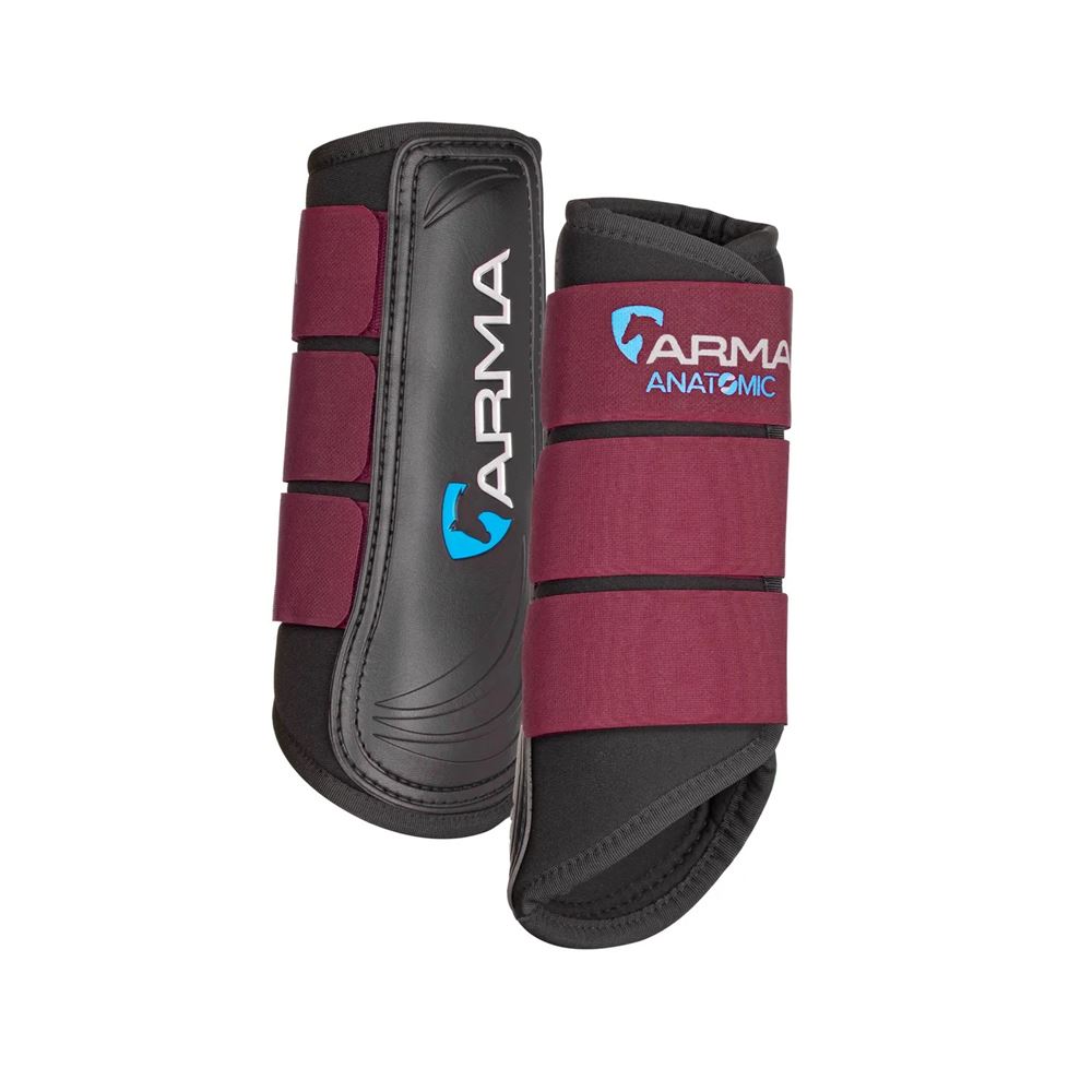 Shires ARMA Neoprene Brushing Boots (Black Cherry)