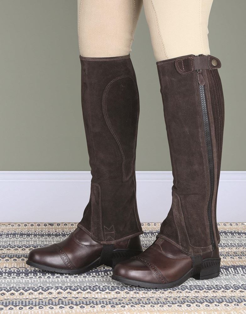 Shires Moretta Suede Half Chaps Adults