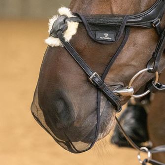 Shires FlyGuard Pro Grackle Bridle Nose Net (Black)