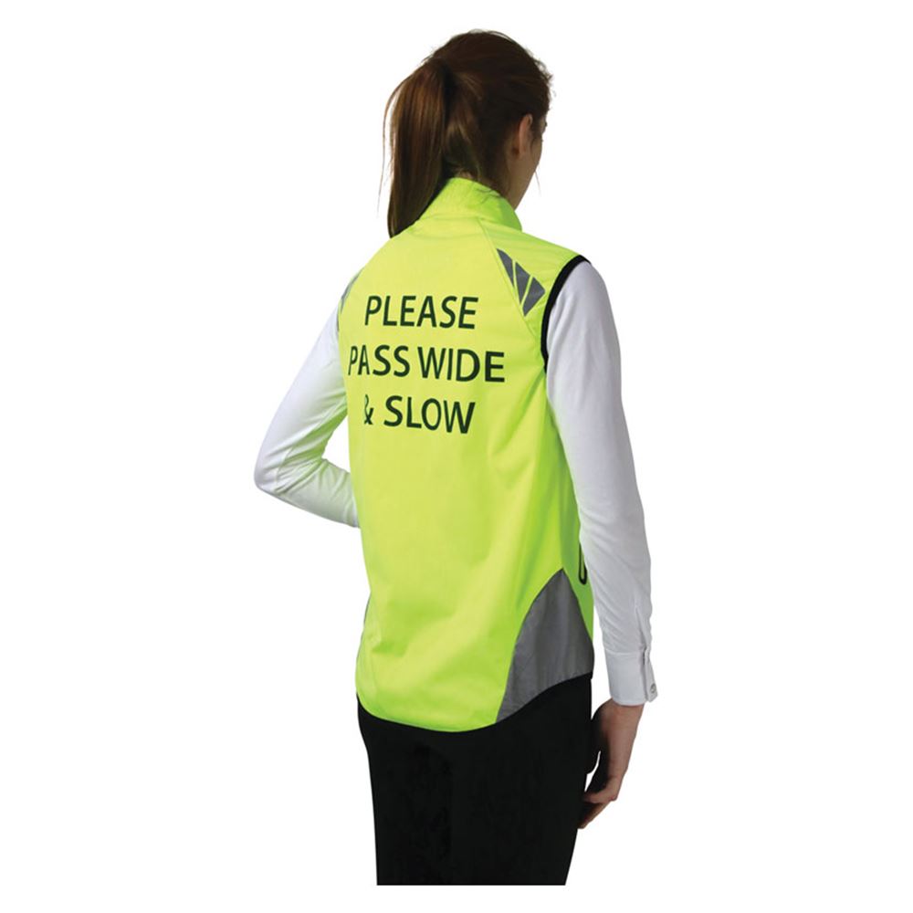 Reflector Gilet by Hy Equestrian Adult - Pass Wide and Slow