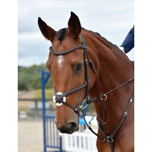 Weatherbeeta Collegiate Comfitec Opulux Plain Grackle Bridle