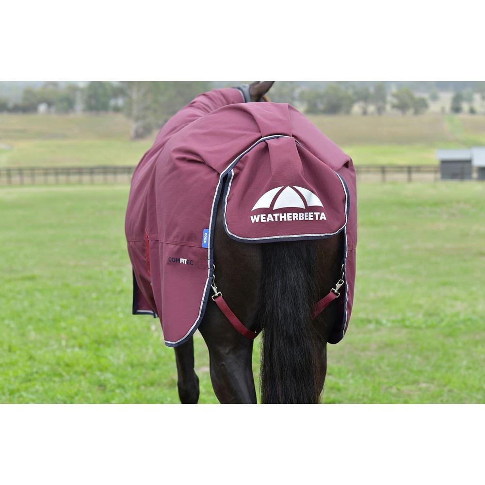 Weatherbeeta Comfitec Essential Turnout Combo - 360g (Burgundy/Navy)