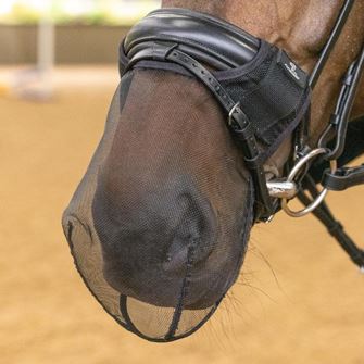 Shires FlyGuard Pro Drop Bridle Nose Net (Black)