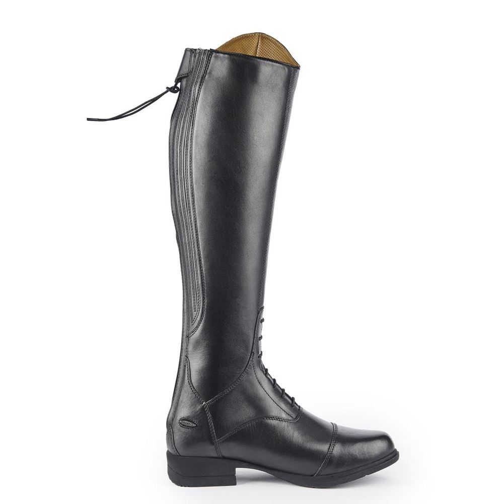 Shires Moretta Gianna Leather Riding Boots - Regular Height (Black)