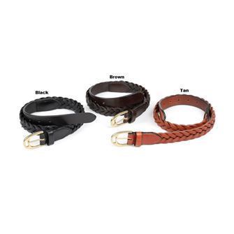 Shires Aubrion Plaited Leather Belt 35mm