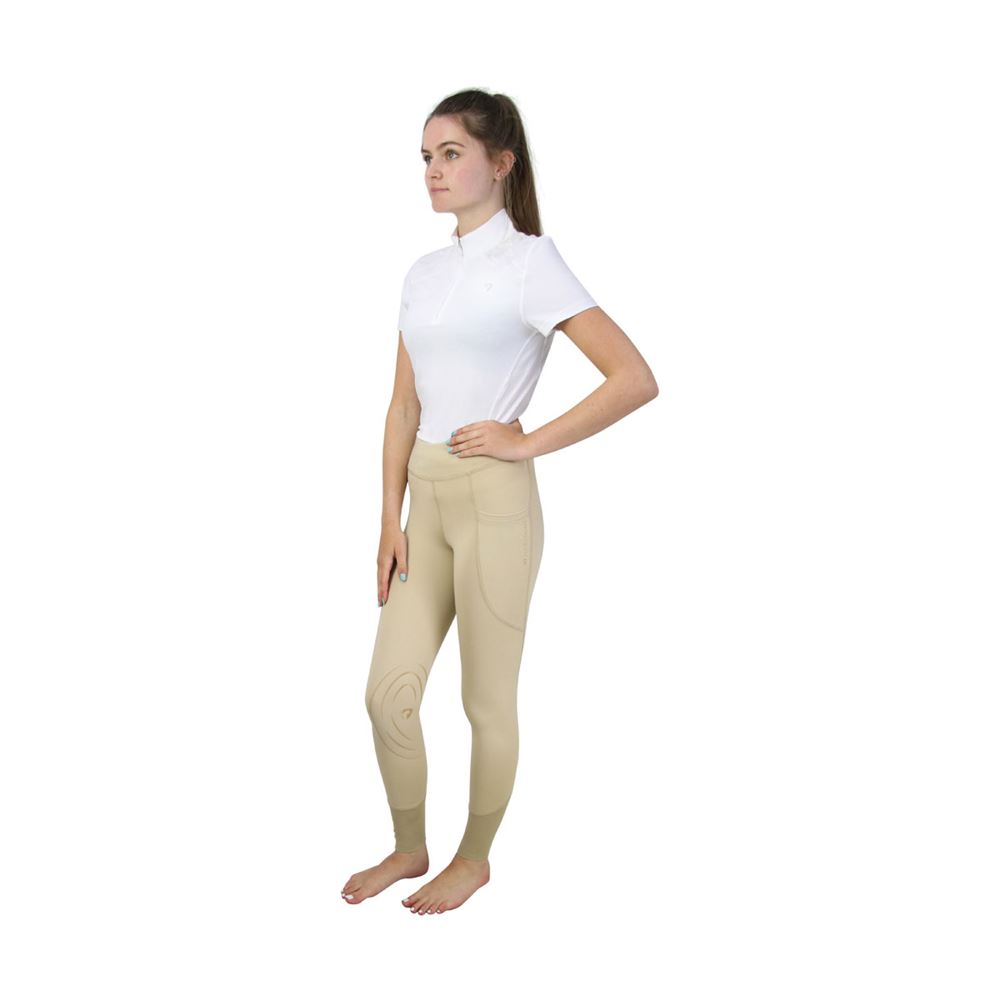 Hy Equestrian Selah Children's Competition Riding Tights (Beige)