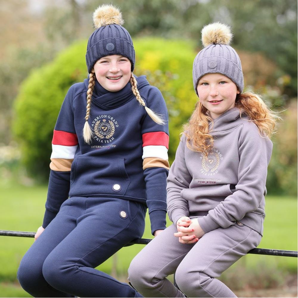 Shires Aubrion Team Hoodie - Young Rider (Navy)