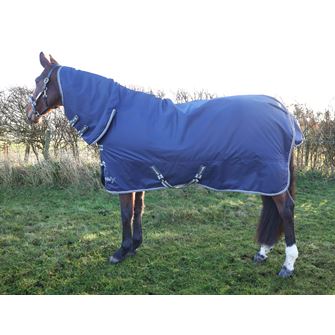 Hy Equestrian StormX Empra 100g Combi Turnout Rug (Navy)