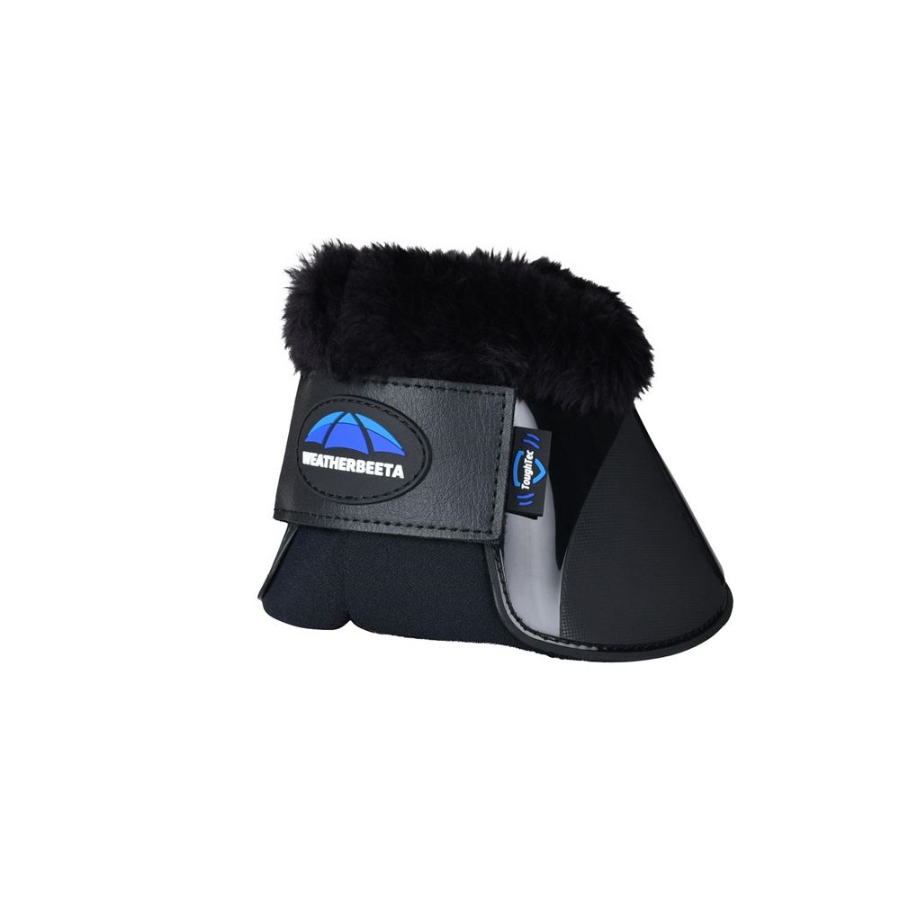 Weatherbeeta Tough-Tec Impact Fleece Trim Bell Boot (Black)