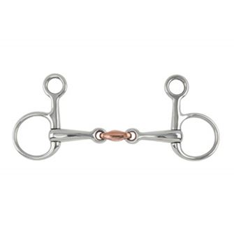 Shires Hanging Cheek Copper Lozenge Snaffle