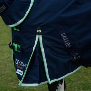 Gallop Trojan DURAPROOF Lightweight Combo Turnout Rug - 0g (Navy/Green)