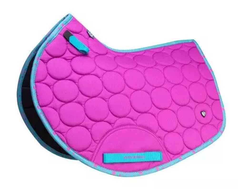 Hy Equestrian DynaMizs Ecliptic Close Contact Saddle Pad (Plum/Teal)