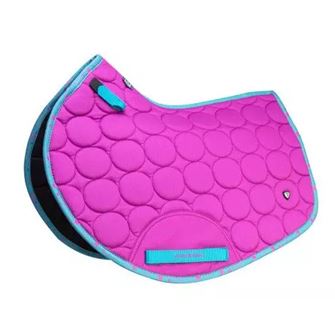 Hy Equestrian DynaMizs Ecliptic Close Contact Saddle Pad (Plum/Teal)