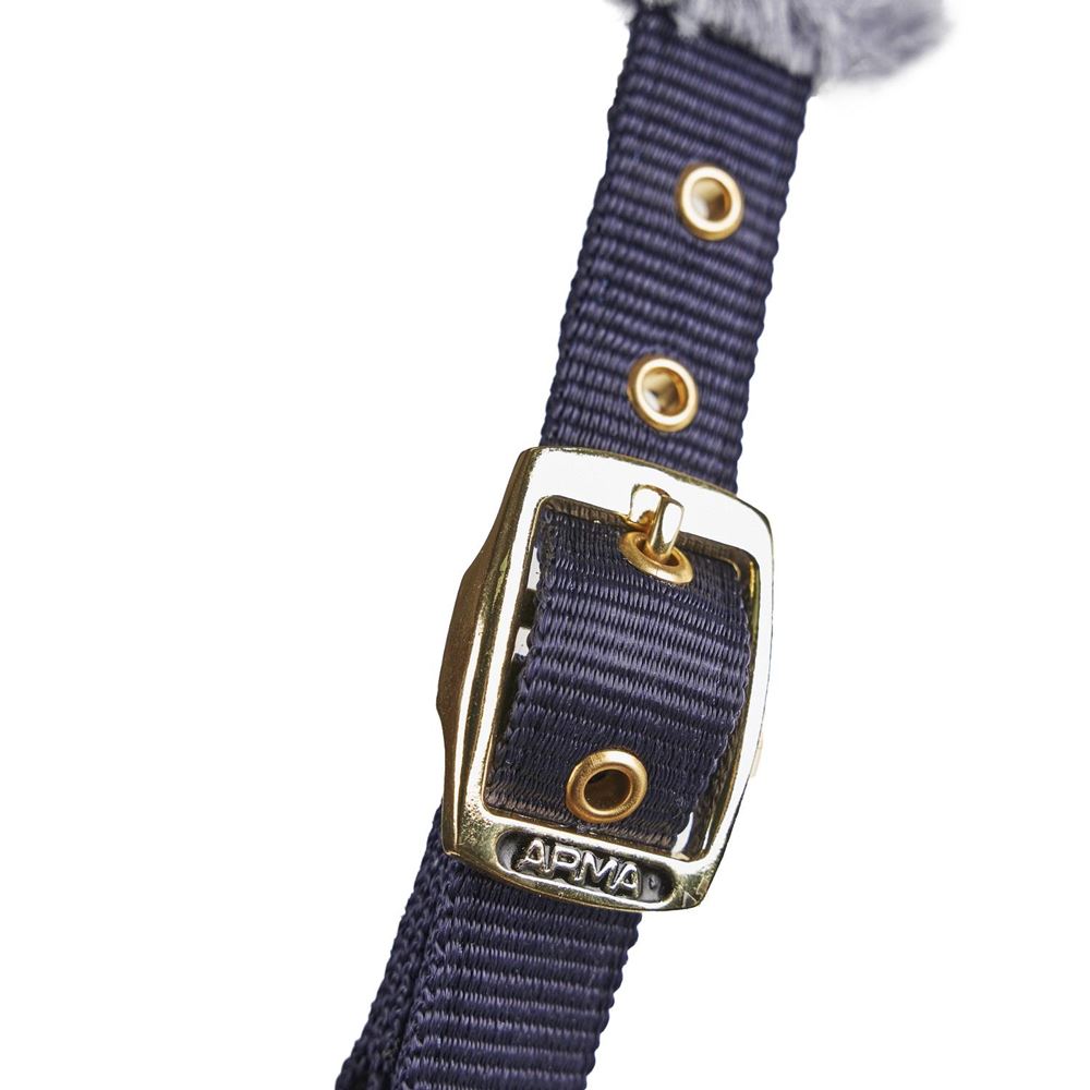 Shires Arma Fleece Lined Lunge Cavesson (Navy)