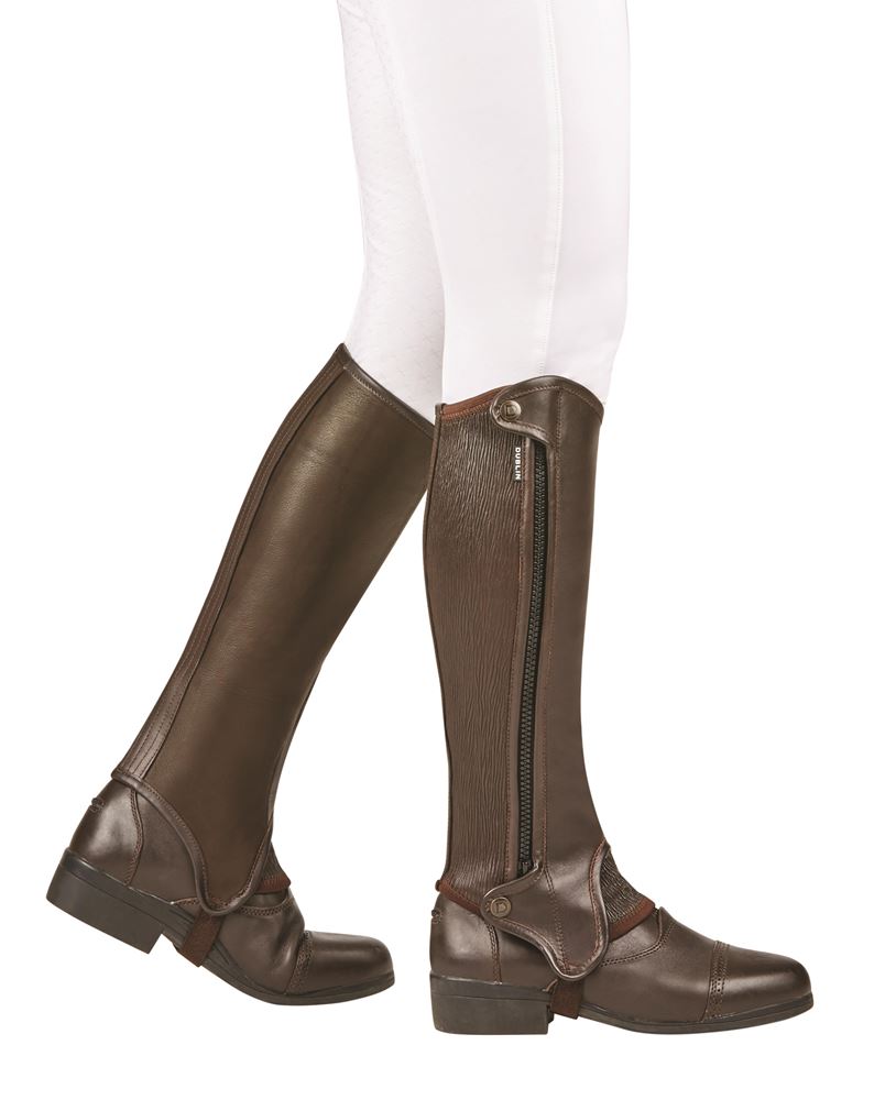 Dublin Adults Evolution Rear Zip Half Chaps