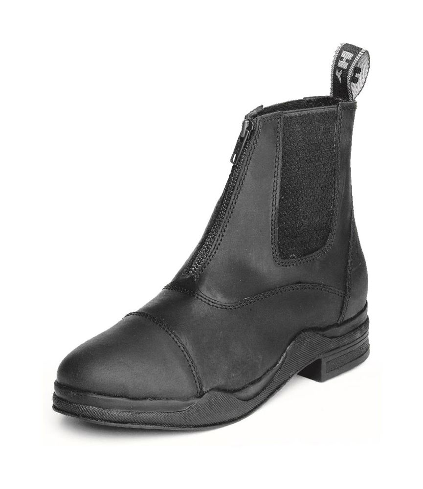 Hy Equestrian Wax Leather Zip Riding Boots