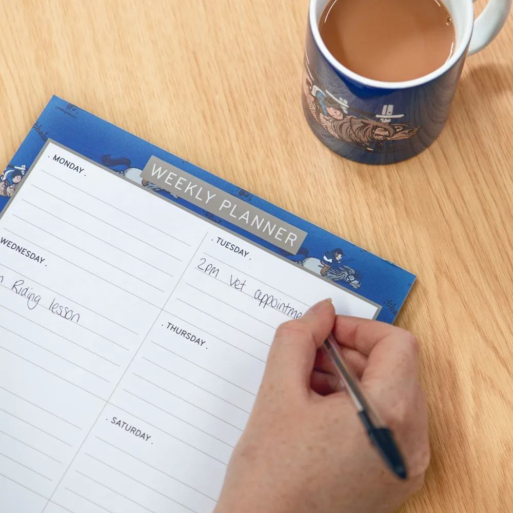 Hy Equestrian Thelwell Collection A4 Weekly Planner