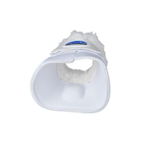 Weatherbeeta Tough-Tec Impact Fleece Trim Bell Boot (White)