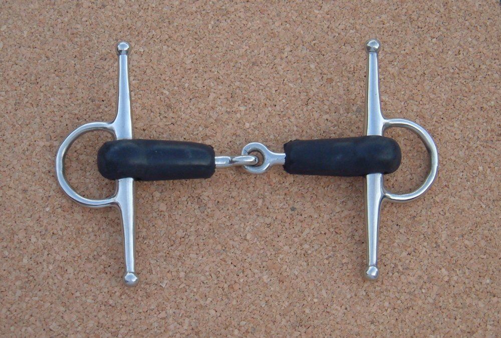 Full Cheek Rubber Covered Jointed Snaffle