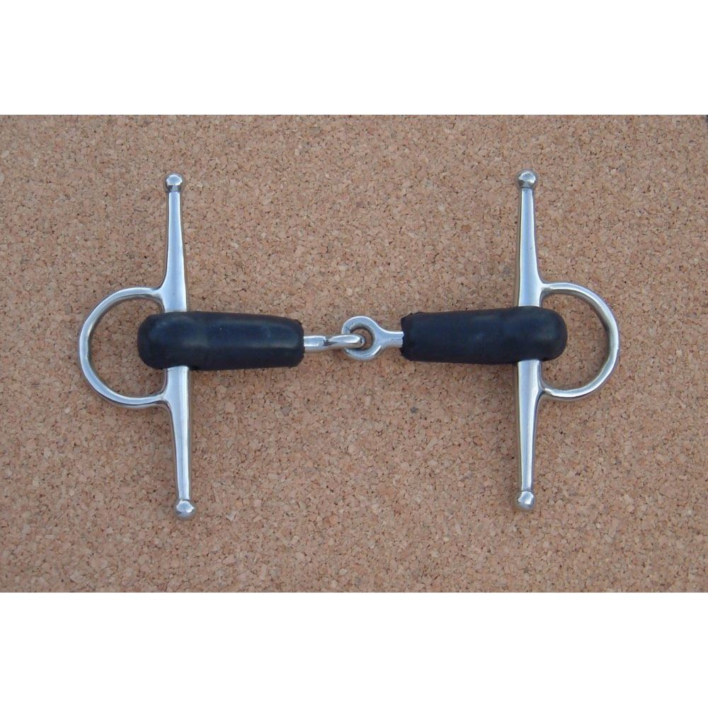 Full Cheek Rubber Covered Jointed Snaffle