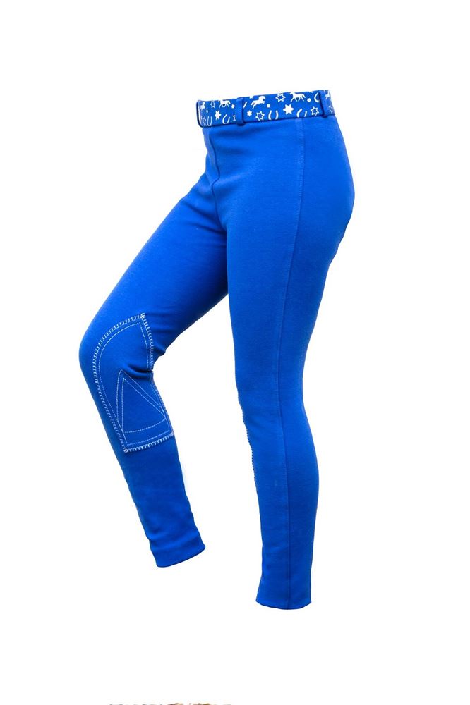 Saddlecraft Kids Jiggy Pull On Jodhpurs with Silver Print