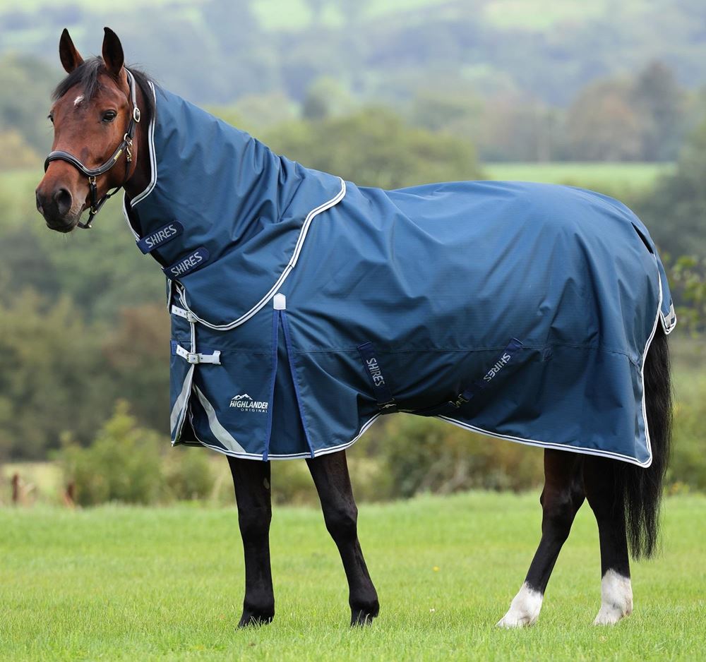 Shires Highlander Original 50 Turnout Rug & Neck Set (Ocean)