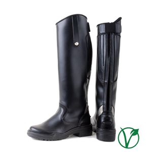 Rhinegold Nebraska Ladies Synthetic Long Riding Boots (Black)