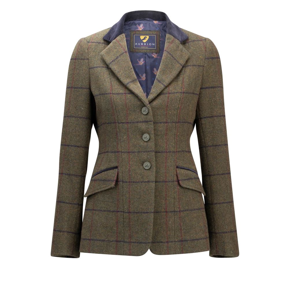 Shires Aubrion Saratoga Ladies Jacket (Spruce Green Check)