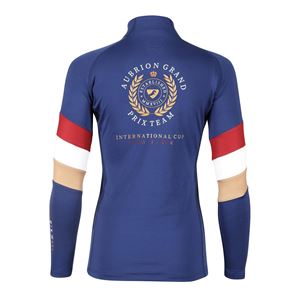 Shires Aubrion Team Long Sleeve Base Layer - Young Rider (Navy)
