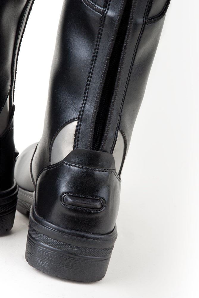 Rhinegold Nebraska Ladies Synthetic Long Riding Boots (Black)