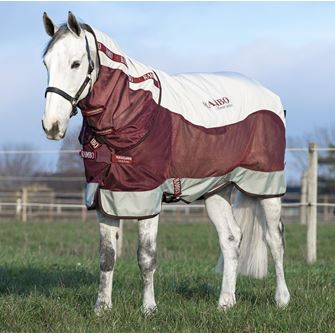 Rambo Summer Series Turnout (6'0" - Grey/Burgundy, Black & Burgundy) *Clearance*