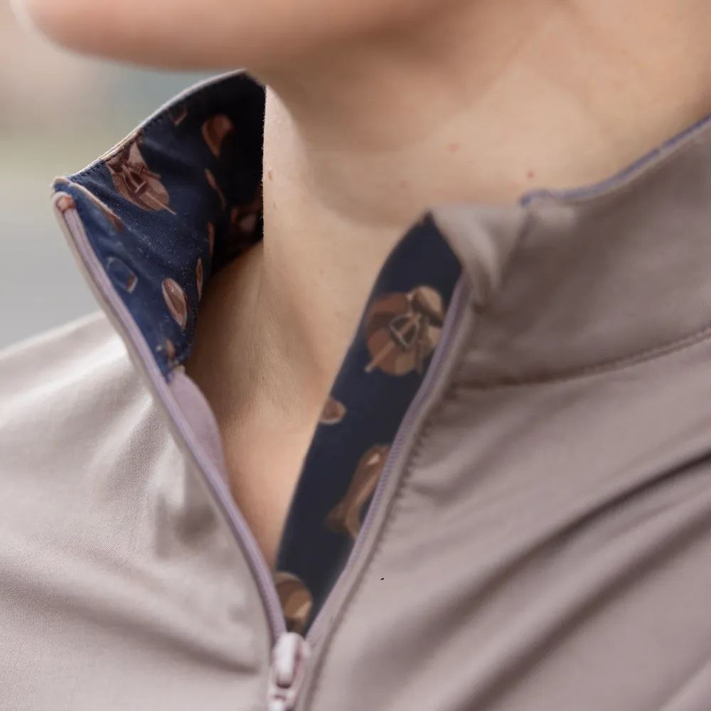 Hy Equestrian Elevate Country Short Sleeve Base Layer (Fossil)