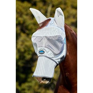 Weatherbeeta Hybrid Fly Mask (White/Charcoal)