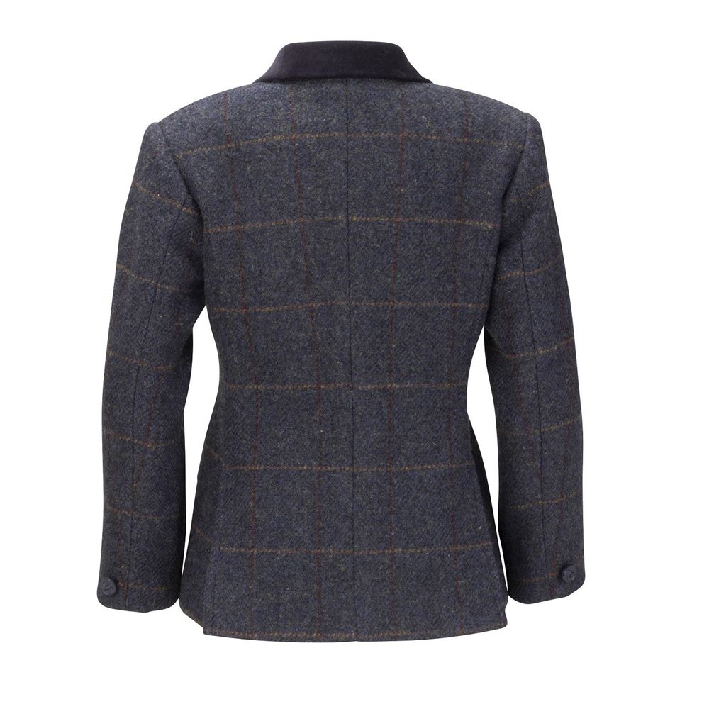 Shires Aubrion Saratoga Jacket - Young Rider (Juniper Navy Check)