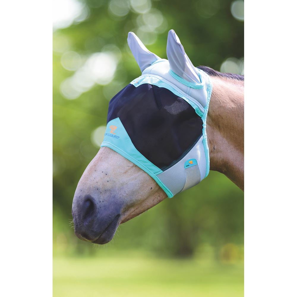 Shires Air Motion Fly Mask with Ears (Purple)