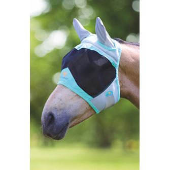 Shires Air Motion Fly Mask with Ears (Aqua)