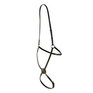 Kincade Classic Plain Raised Grackle Noseband (Brown)