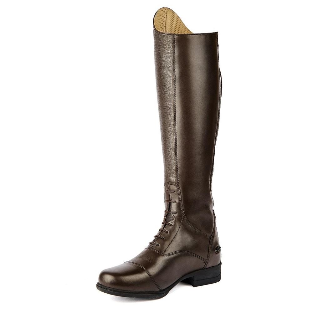 Shires Moretta Gianna Leather Riding Boots - Regular Height (Brown)