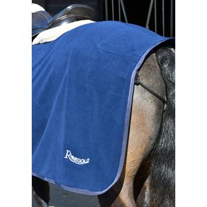 Rhinegold Fixed Chest Fleece Ride-On Rug (Navy)