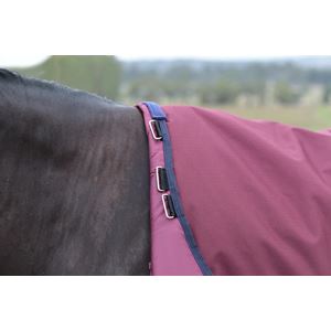 Weatherbeeta Comfitec Essential Turnout Standard Neck - 220g (Burgundy/Navy)