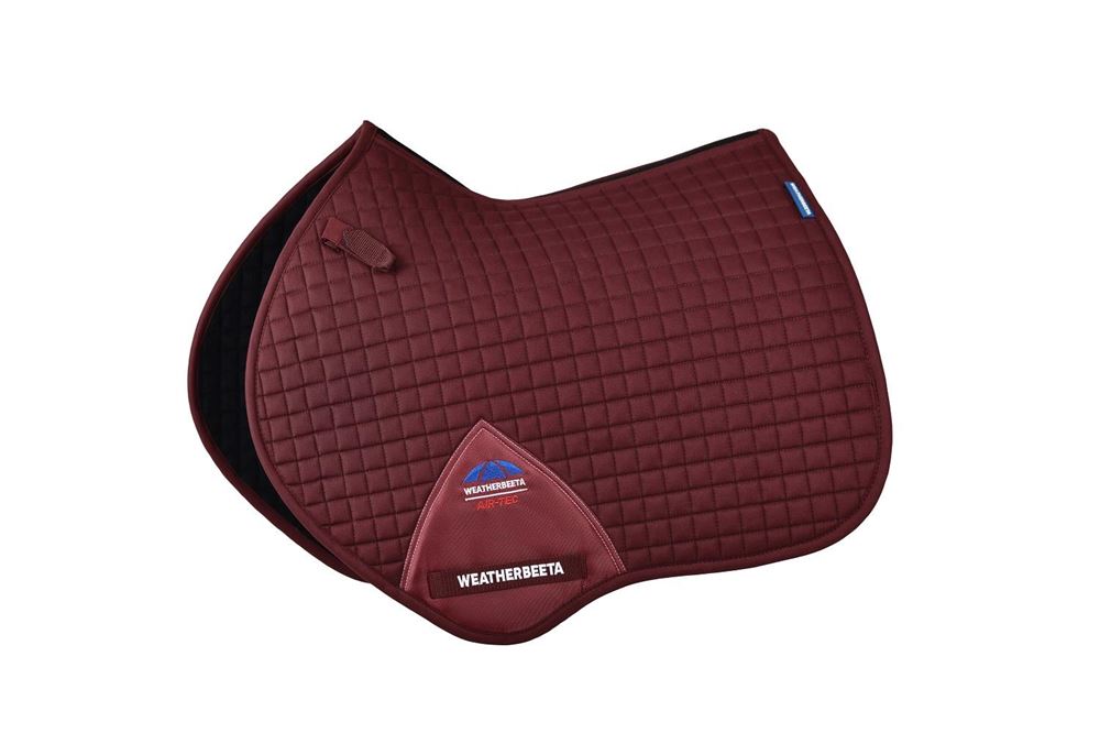 Weatherbeeta Prime Air-Tec Jump Shaped Saddle Pad (Burgundy)