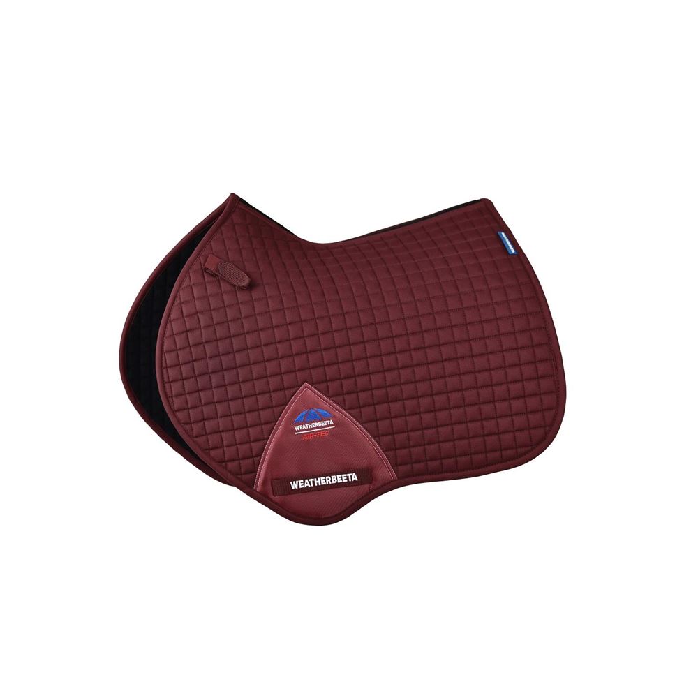 Weatherbeeta Prime Air-Tec Jump Shaped Saddle Pad (Burgundy)