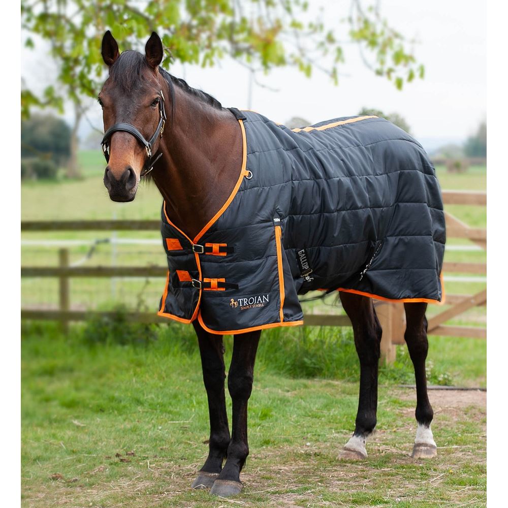 Gallop Trojan 100 Stable Rug (Black/Orange)
