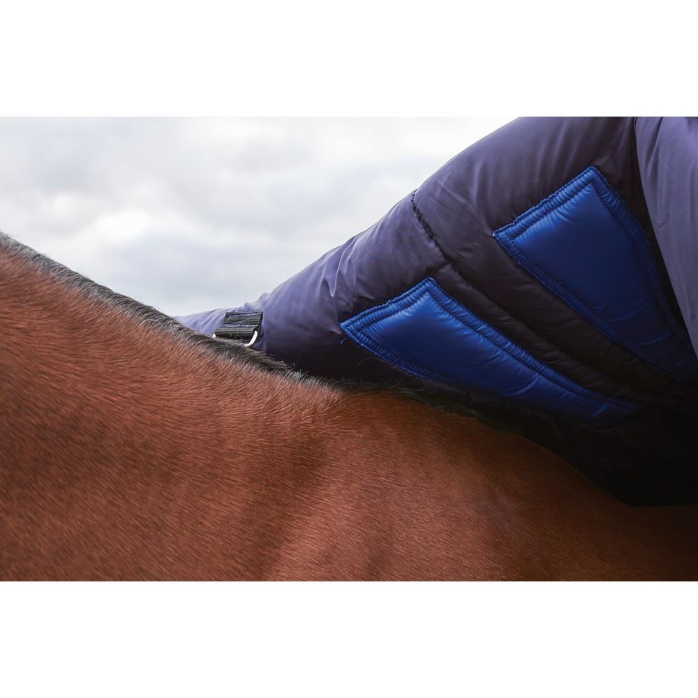Weatherbeeta Comfitec Plus Dynamic Turnout High Neck - 100g (Navy/Forest Green)