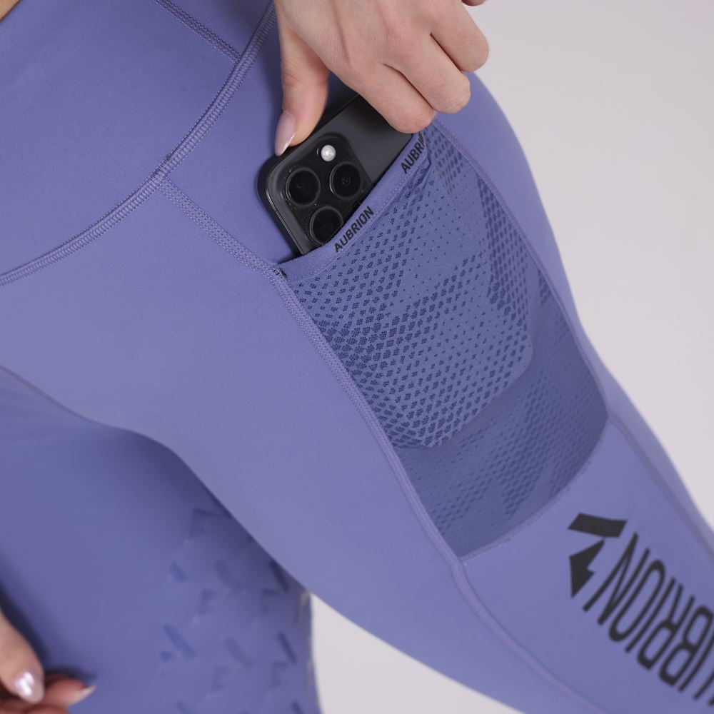 Shires Aubrion React Non-Stop Riding Tights (Sky)