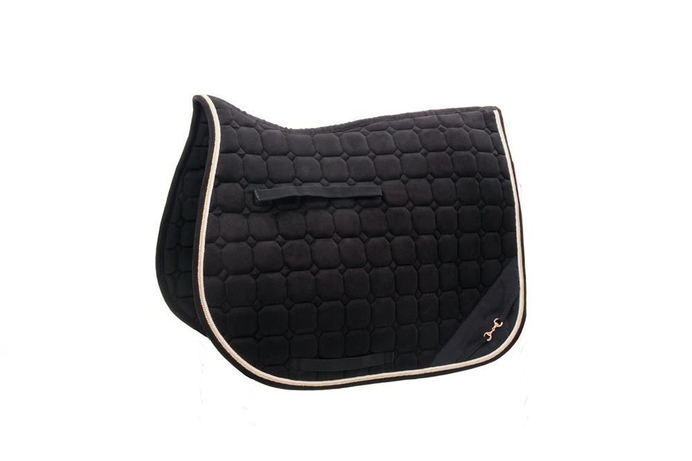 Hy Equestrian On The Bit Saddle Pad (Black/Gold)