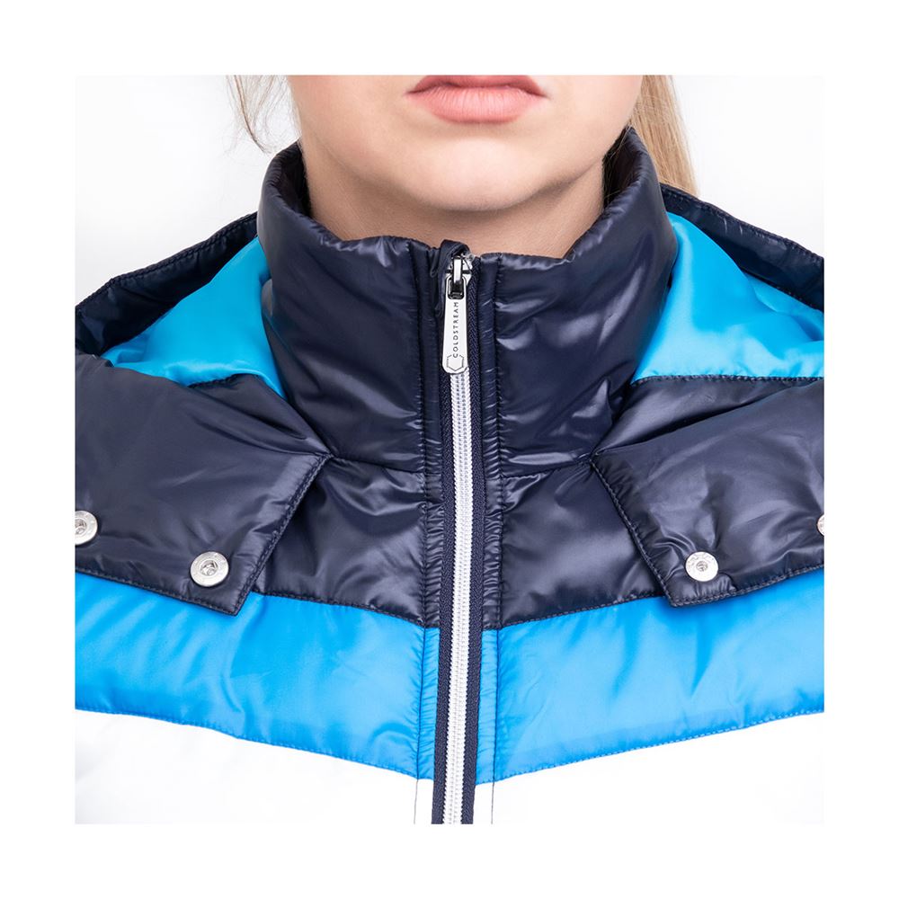 Coldstream Southdean Quilted Coat (Navy/White/Blue)
