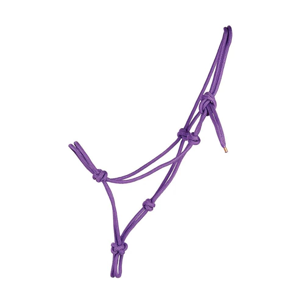 Hy Equestrian Rope Halter (Purple)